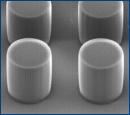 photoresist pillars